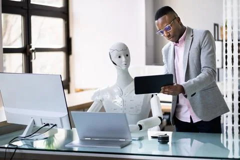 AI Business Tech Machine Stock Photos