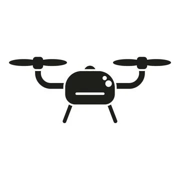 Ai camera drone icon simple vector. Mobile smart remote Stock Illustration