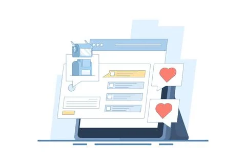 AI Chat Bot Concept integrated with search engine, AI chat helps search engine. Stock Illustration