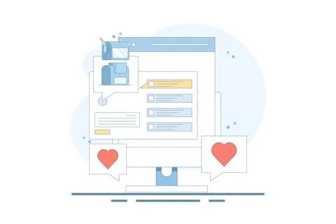 AI Chat Bot Concept integrated with search engine, AI chat helps search engine. Stock Illustration