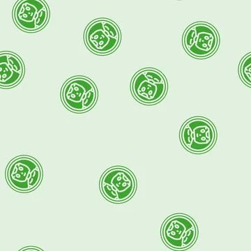 Ai chat bot glyph vector seamless pattern Illustrazione stock