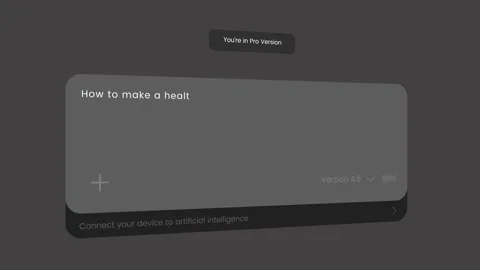 AI chat bot prompt interface animation Stock-Footage 333549928
