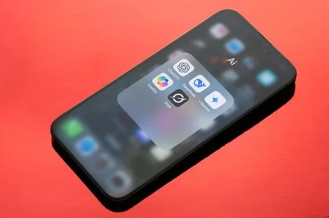 AI chat bots apps Stock Photos