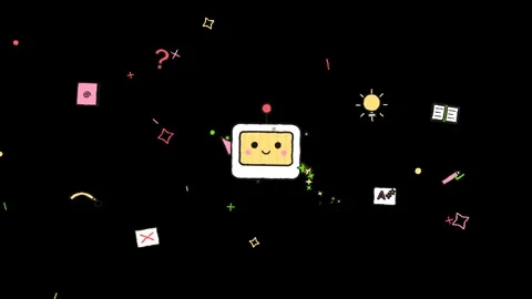 Ai chatbot and artificial intelligence concept, digital assistant with orbiting 스톡 동영상 341400197