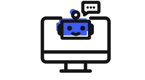 AI Chatbot and customer support icon Stock Illustration
