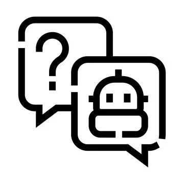 Ai chatbot assistant providing online customer support イラスト素材