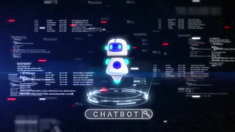 AI chatbot background concept, Futuristic computer engineer programmer Stock-Footage 234262001