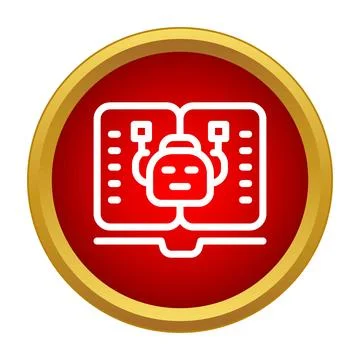 Ai chatbot concept showing digital assistant communication 스톡 일러스트