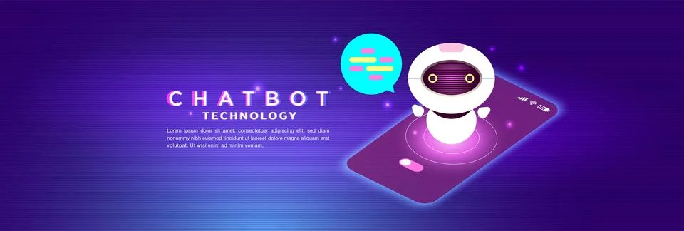AI Chatbot Design Concept for Creative Designers Stock Illustration