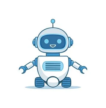 A AI Chatbot Device simple illustration Stock Illustration