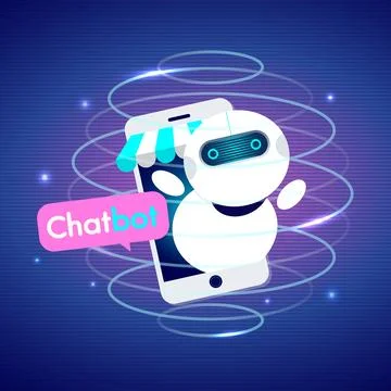AI Chatbot Innovation and Future Technology Concept 스톡 일러스트