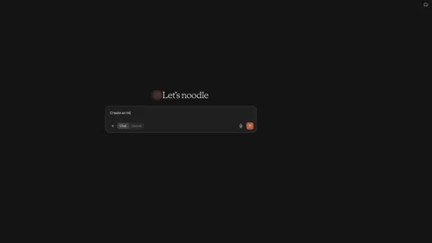 AI chatbot prompt input bar on dark screen for generating images. Text curs.. Stock Footage 342539847