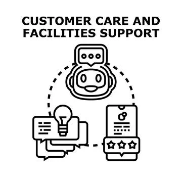 Ai chatbot providing customer care and digital support solutions Ilustración de archivo