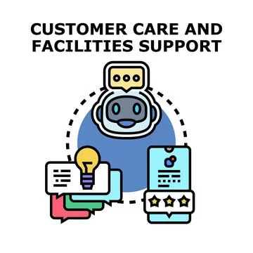 Ai chatbot providing customer care and digital support solutions Ilustración de archivo
