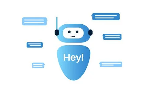 AI chatbot technology Illustrazione stock