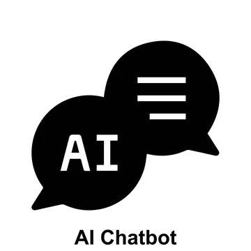 Ai chatbot vector icon design. Stock Illustration