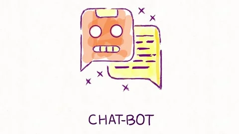 AI Chatbot Virtual Assistant and Online Conversation Concept 스톡 동영상 342018248