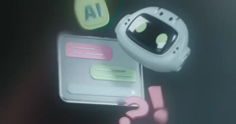 AI chatbot which use machine learning and respond in human language 스톡 동영상 314730102