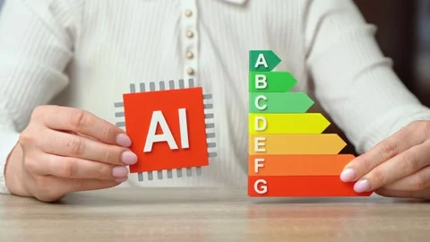 AI chip and Tier List of efficiency and productivity. Energy saving and next Stock Footage 342258938