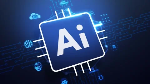 AI Chip Animation, Artificial Intelligence Technology, Futuristic Circuit Bac 動画素材 311764838
