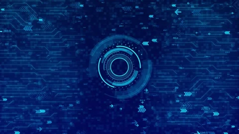 AI chip background data processing Circuit board line light Digital Technology Stock Footage 295183235