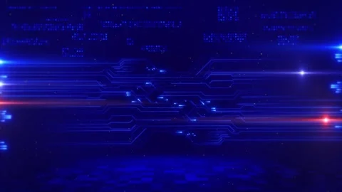 AI chip CPU circuit Circuit Board backgrounds. Computer Processing data mining Stock Footage 278710158