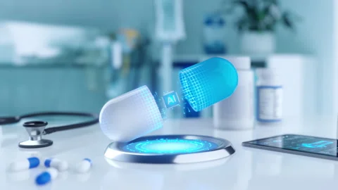 AI Chip in a Medical Capsule: Future of Healthcare and Technology Stock Footage 339164067