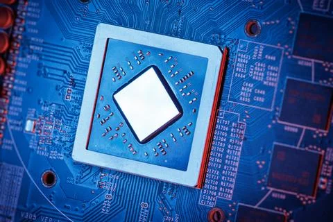 Ai Chip, NPU Chip, GPU Graphic board, Computer board, Microprocessor, CPU P.. Stock Photos