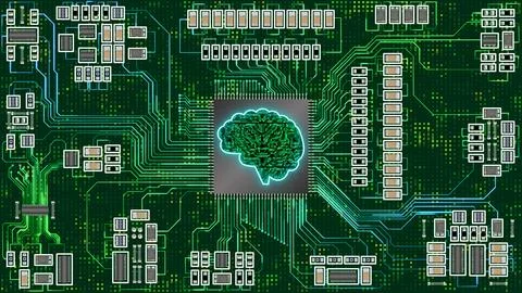 Ai circuit with advanced power of understanding Ilustração Stock