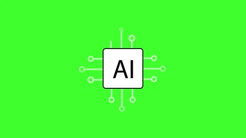 AI circuit animation with different styles, animated clip with green screen Stock Footage 272187551