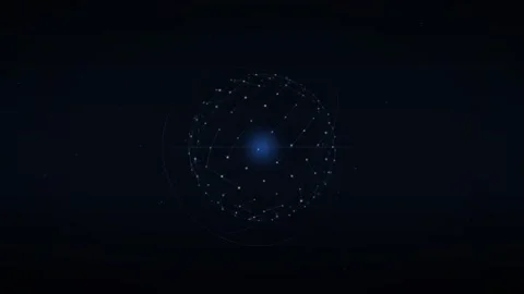 Ai circuit sphere animation Stock Footage 341905386