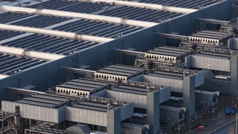 AI Cloud Data Center in Winschoten, The Netherlands. Stock Footage 321602957