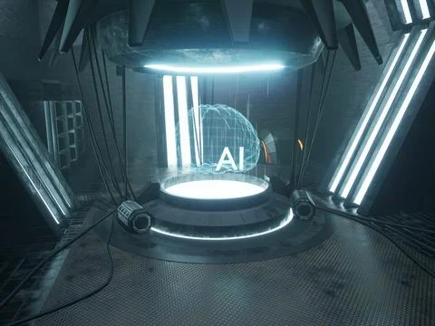 AI coding process Stock Illustration