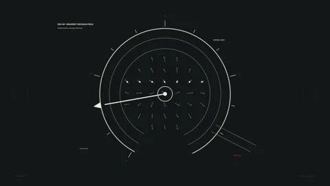 AI Cognitive Processing Decision HUD Seamless Loop Stock Footage 342175090