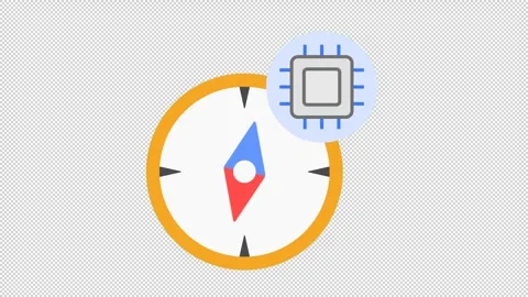 AI Compass Stock Footage 320656621