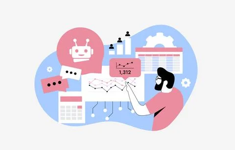 Ai competitor analysis tools deliver real-time insights, benchmark global market 库存插图