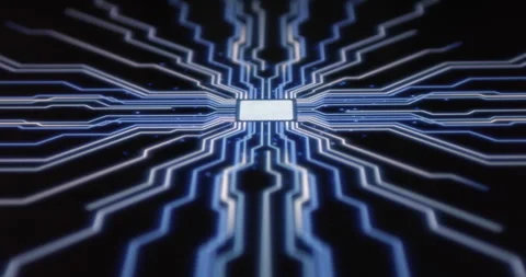 AI Computer Scanning Fingerprint To Activate Digital Process Stock Footage 149317347