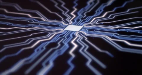 AI Computer Scanning Fingerprint To Activate Digital Process Stock Footage 149366511