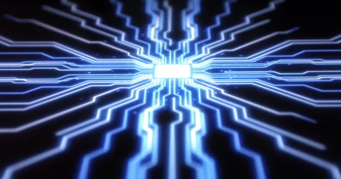AI Computer Scanning Fingerprint To Activate Digital Process Stock Footage 149748032
