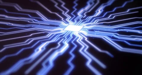 AI Computer Scanning Fingerprint To Activate Digital Process Stock Footage 149756877