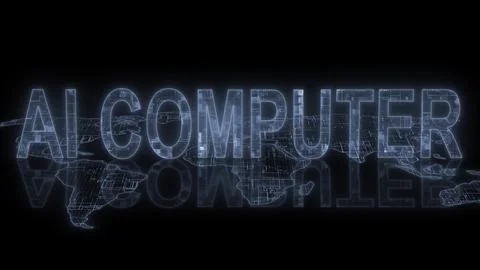 AI computer text technology earth map Ilustración de archivo