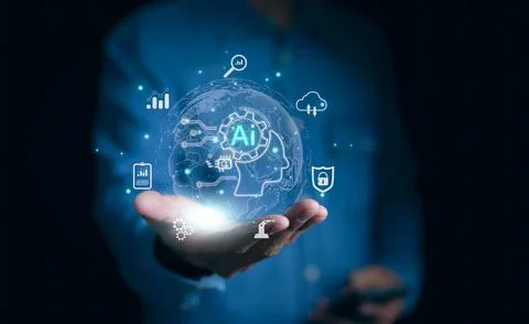 Ai, the concept of artificial intelligence use analytics, ChatGPT, Stock Photos