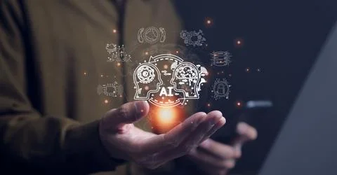 Ai, the concept of artificial intelligence use analytics, ChatGPT, Stock Photos