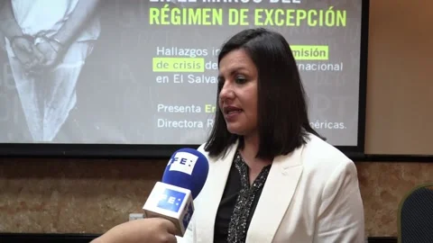 AI concerned about "dismantling" of rule of law in El Salvador, San Salvador, SV Stock Footage 204141920