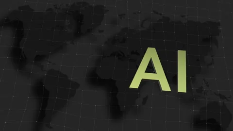 AI connectivity and the idea of Globalization Stock Footage 244149191
