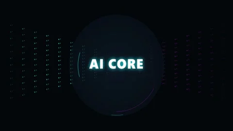 AI Core Digital Technology Animation Stock Footage 341416453
