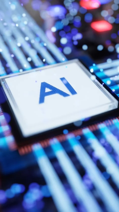 AI CPU connected to motherboard Stock Footage 288519984