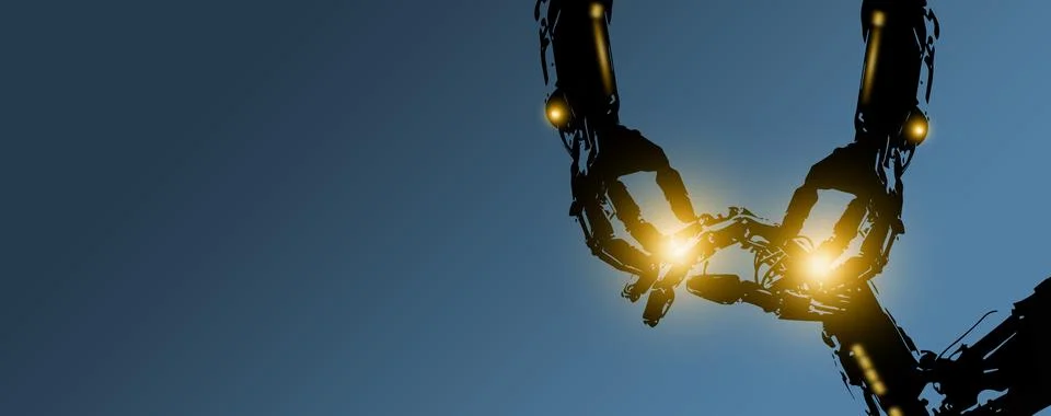 Ai creates AI, open-source artificial intelligence that builds its own kind.. Stock Illustration