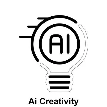 Ai creativity vector icon design. Ilustración de archivo
