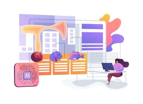 AI Customer Behavior Heatmap abstract concept vector illustration. Stock Illustration